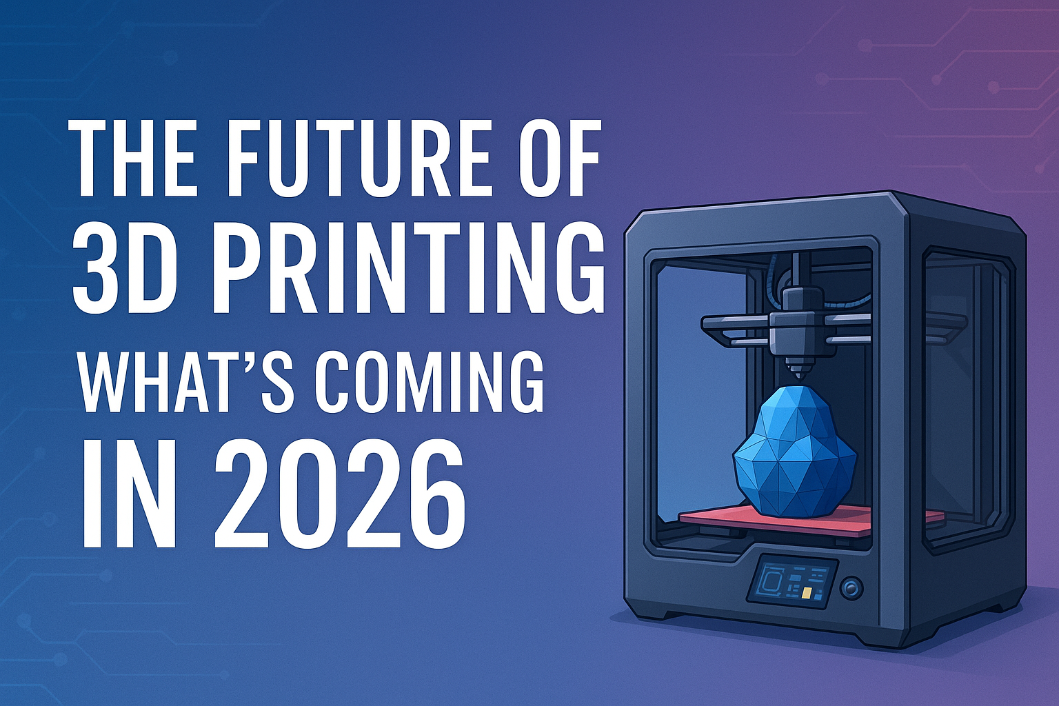 The Future of 3D Printing: What's Coming in 2026